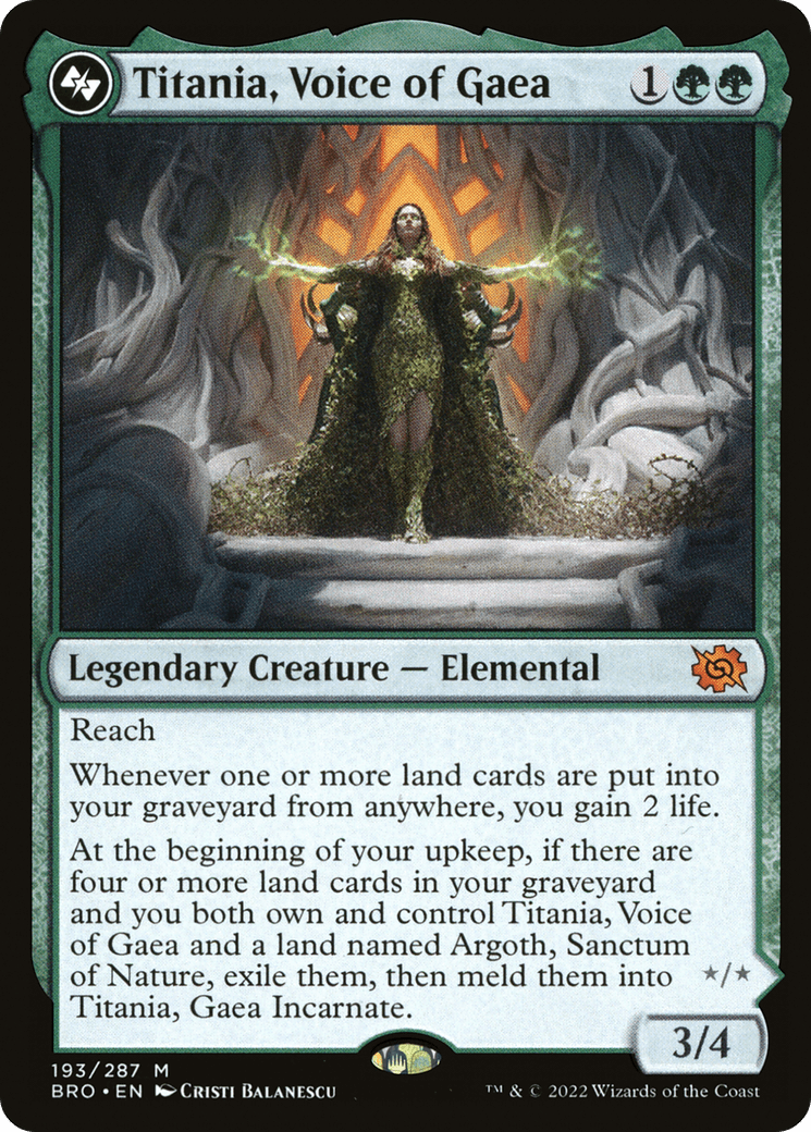 Titania, Voice of Gaea [The Brothers' War] Foil