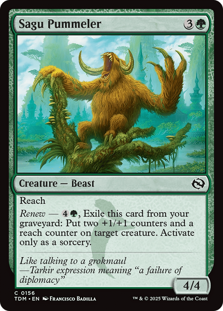 Sagu Pummeler (156) [Tarkir: Dragonstorm]  Foil