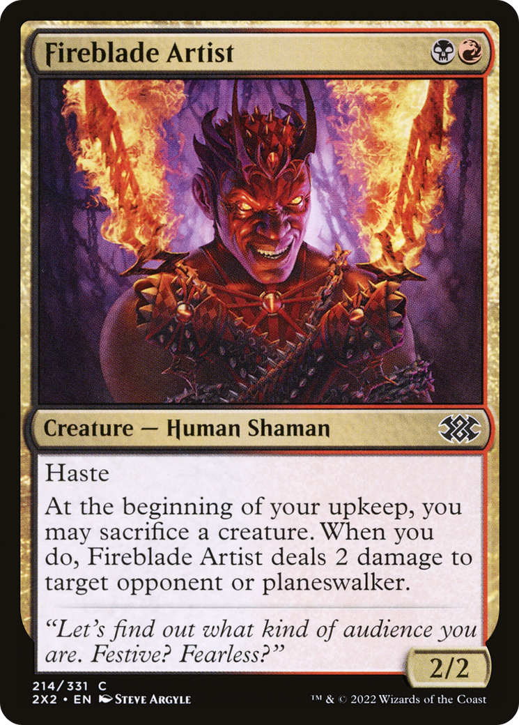 Fireblade Artist [Double Masters 2022] Foil