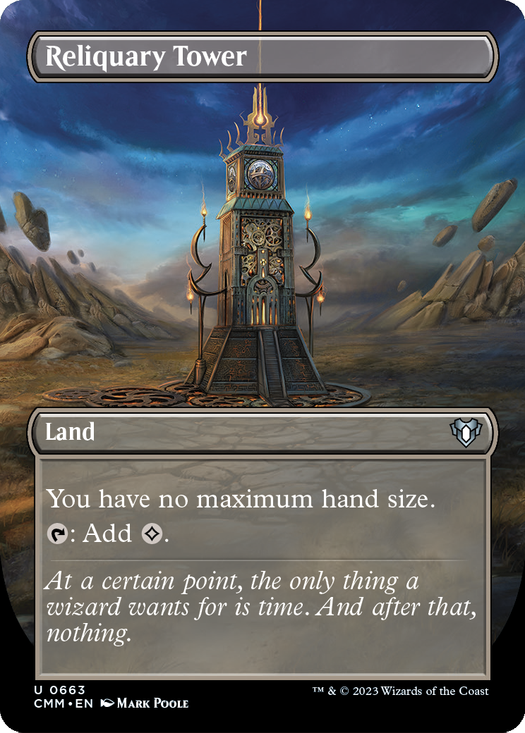 Reliquary Tower (Borderless Alternate Art) [Commander Masters] Foil