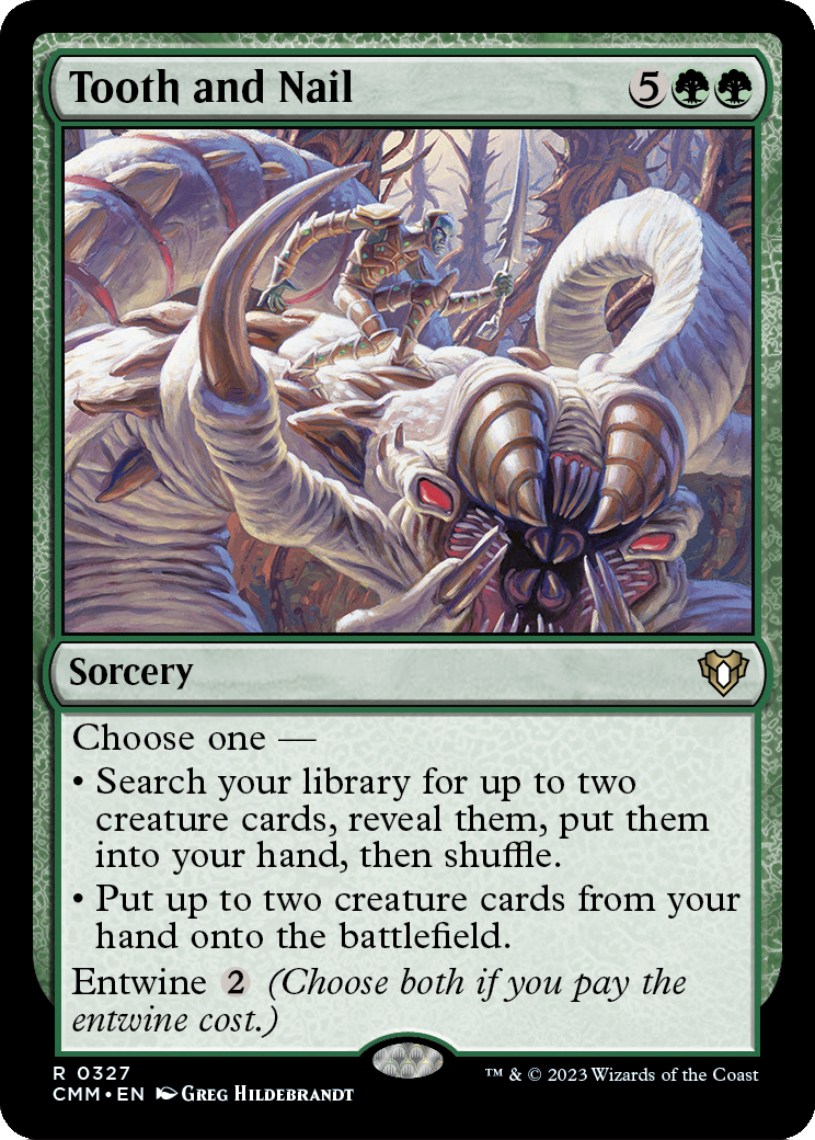 Tooth and Nail [Commander Masters] Foil