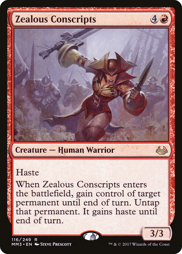 Zealous Conscripts [Modern Masters 2017] Foil