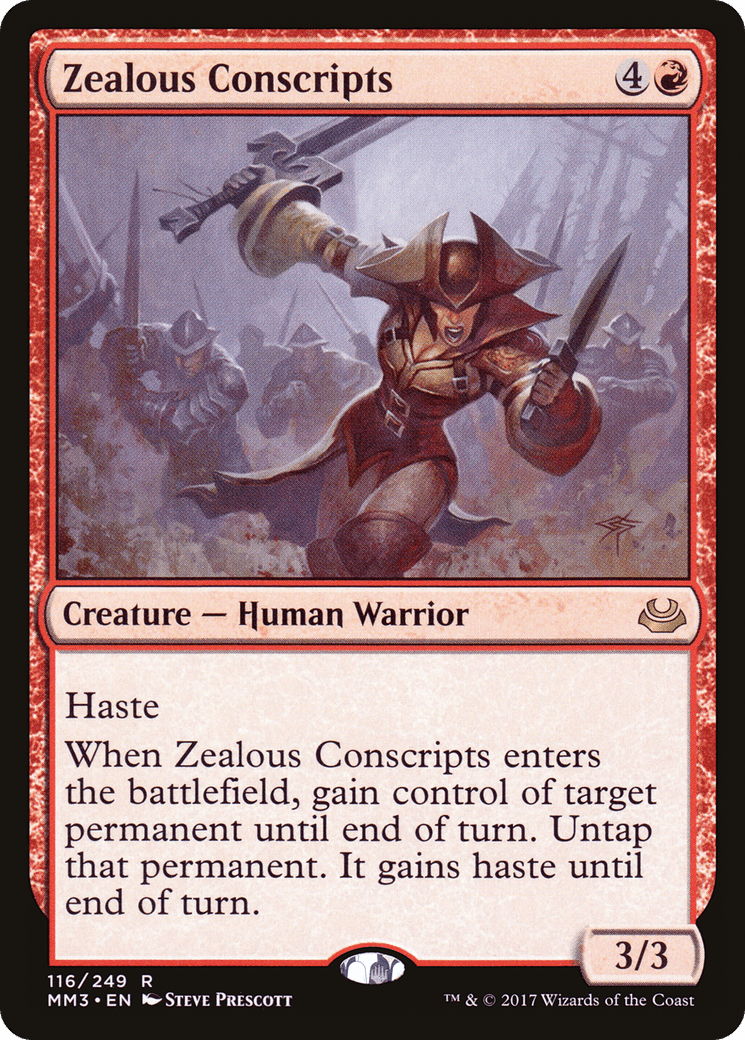 Zealous Conscripts [Modern Masters 2017] Foil