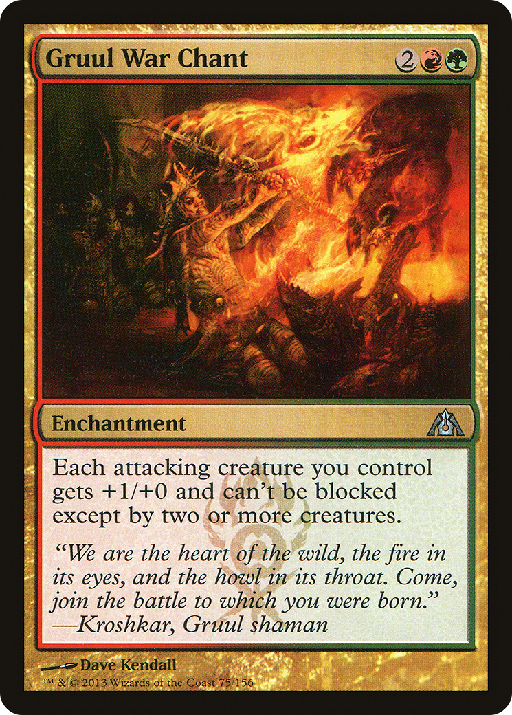 Gruul War Chant [Dragon's Maze] Foil