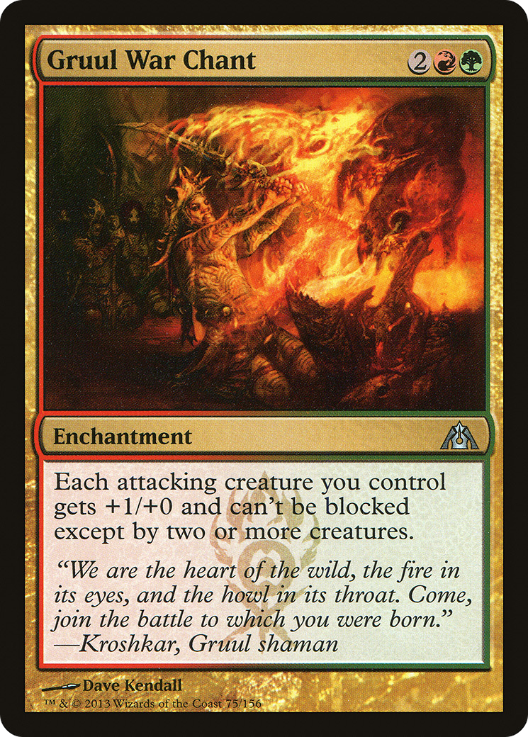 Gruul War Chant [Dragon's Maze] Foil
