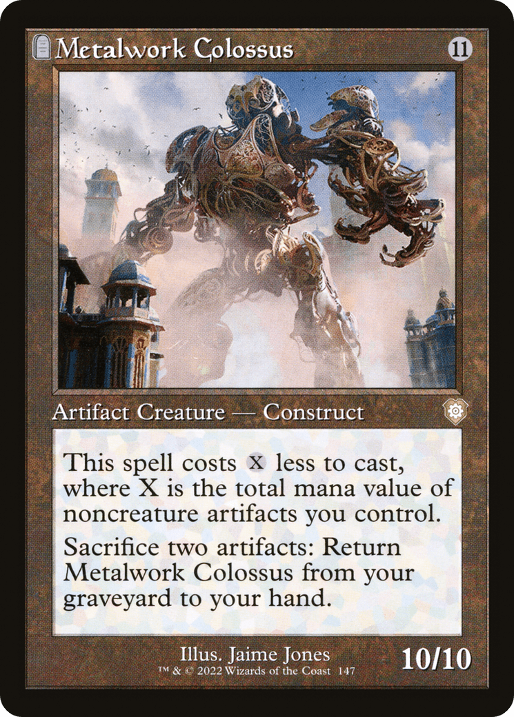 Metalwork Colossus (BRC-147) - The Brothers' War Commander: (tombstone)
