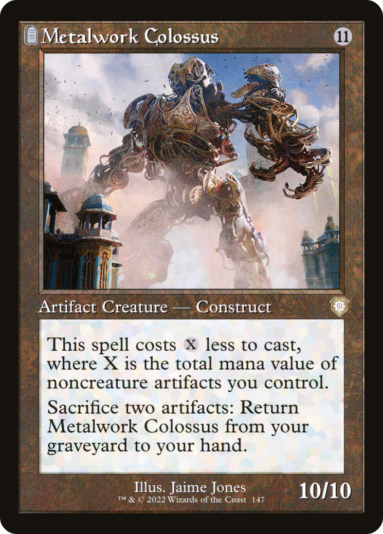 Metalwork Colossus (BRC-147) - The Brothers' War Commander: (tombstone)