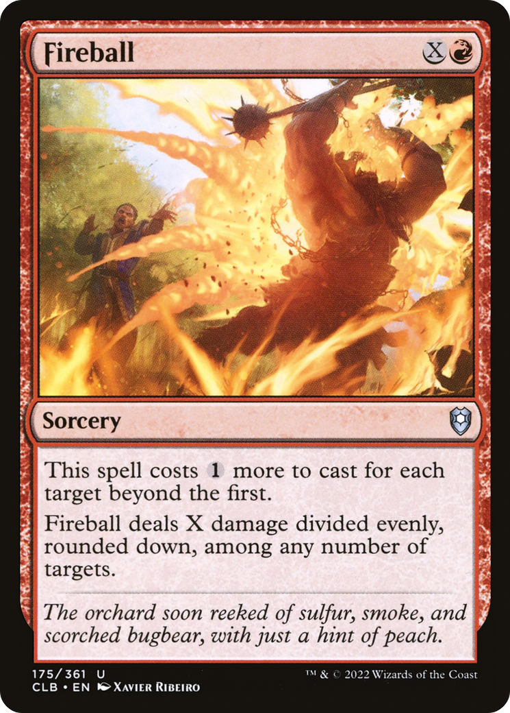 Fireball [Commander Legends: Battle for Baldur's Gate] Foil