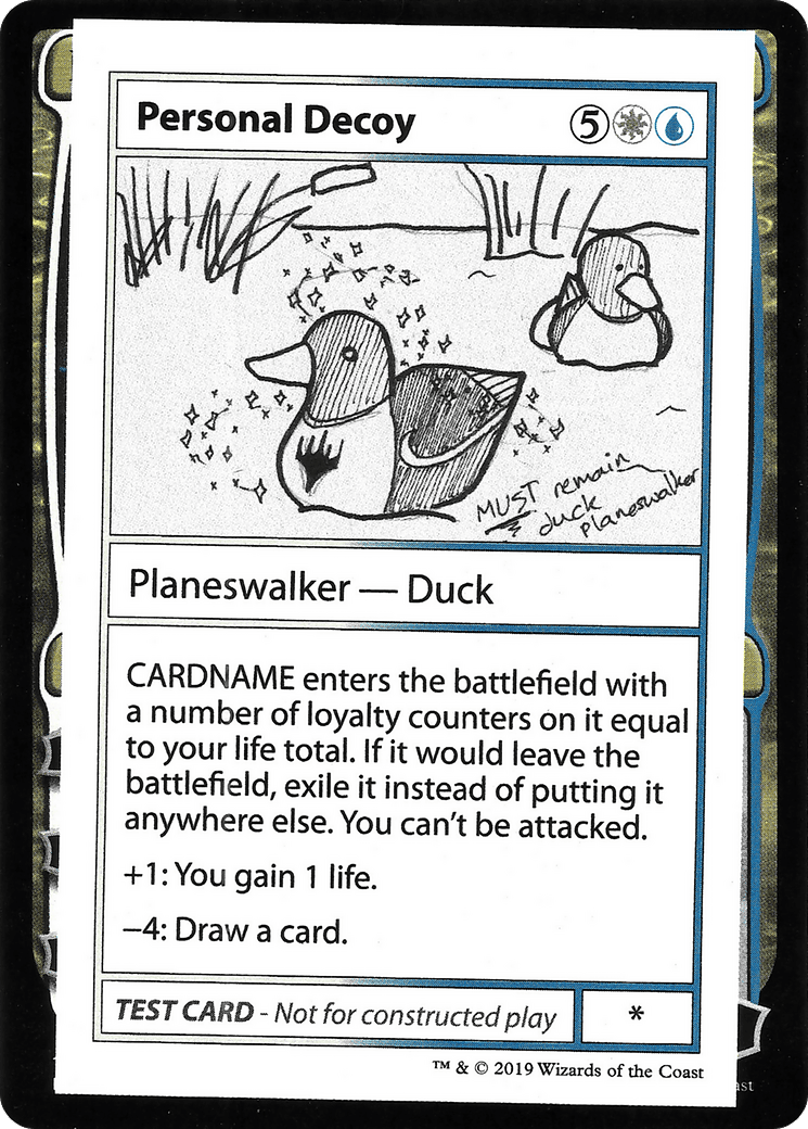 Personal Decoy (2021 Edition) [Mystery Booster Playtest Cards]