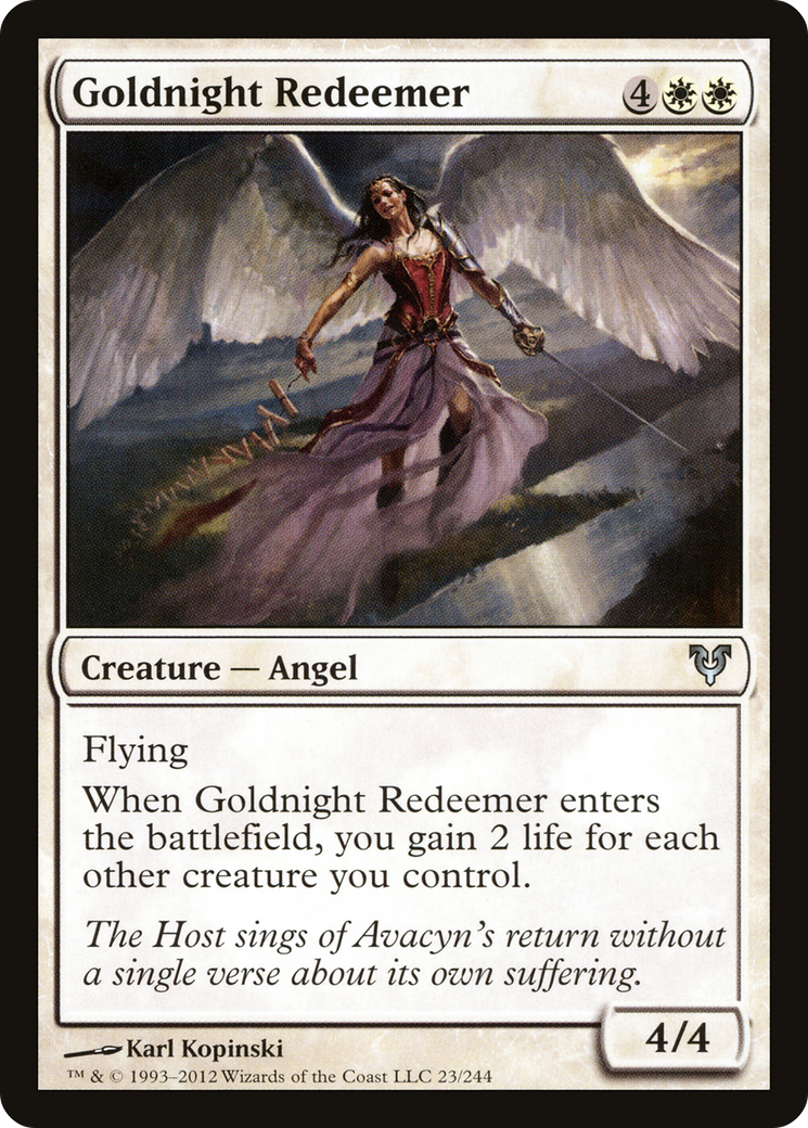 Goldnight Redeemer [Avacyn Restored] Foil