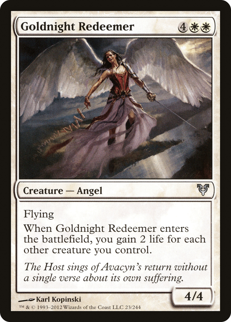 Goldnight Redeemer [Avacyn Restored] Foil