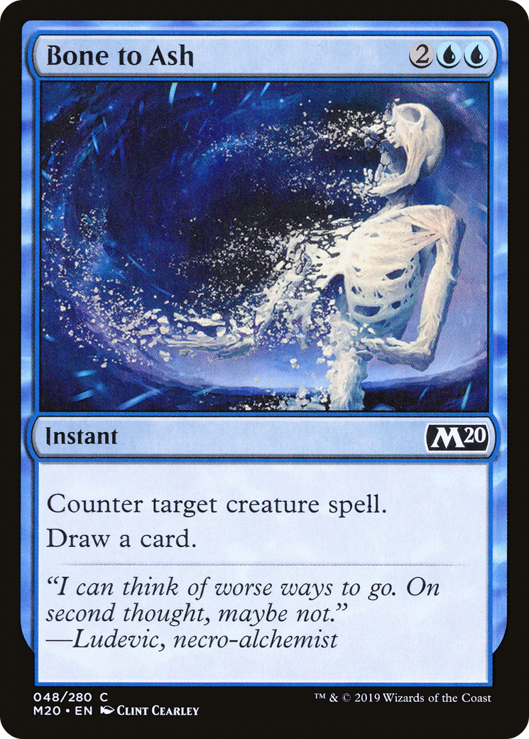 Bone to Ash [Core Set 2020] Foil