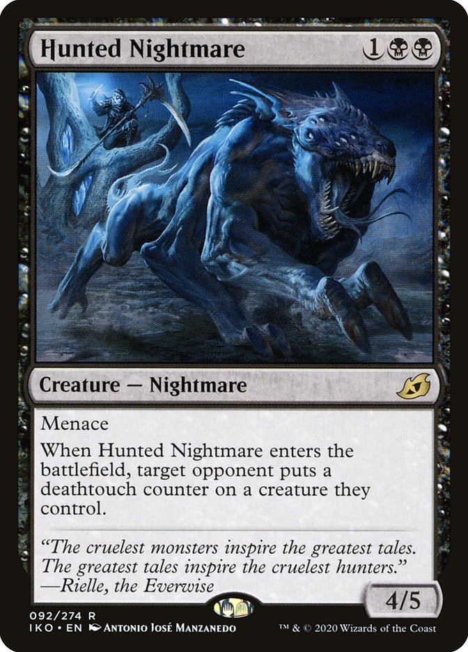 Hunted Nightmare 92/274 (Ikoria: Lair of Behemoths)  - Foil