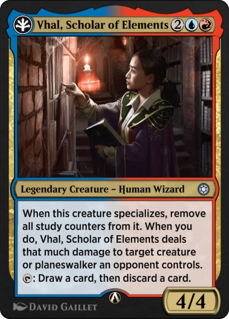 Vhal, Scholar of Elements (HBG-08R) - Alchemy Horizons: Baldur's Gate