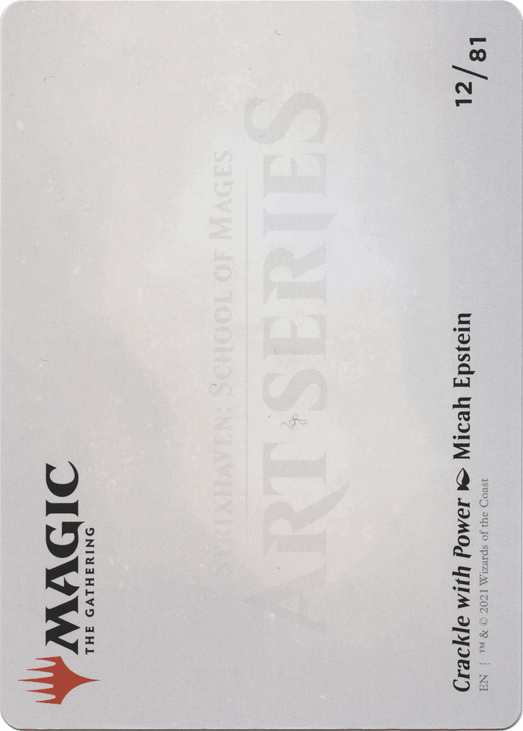 Crackle with Power // Crackle with Power (ASTX-012) - Strixhaven Art Series (Borderless)
