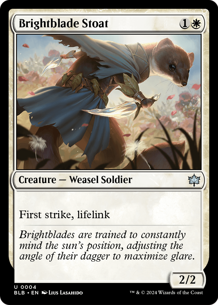 Brightblade Stoat [Bloomburrow] Foil
