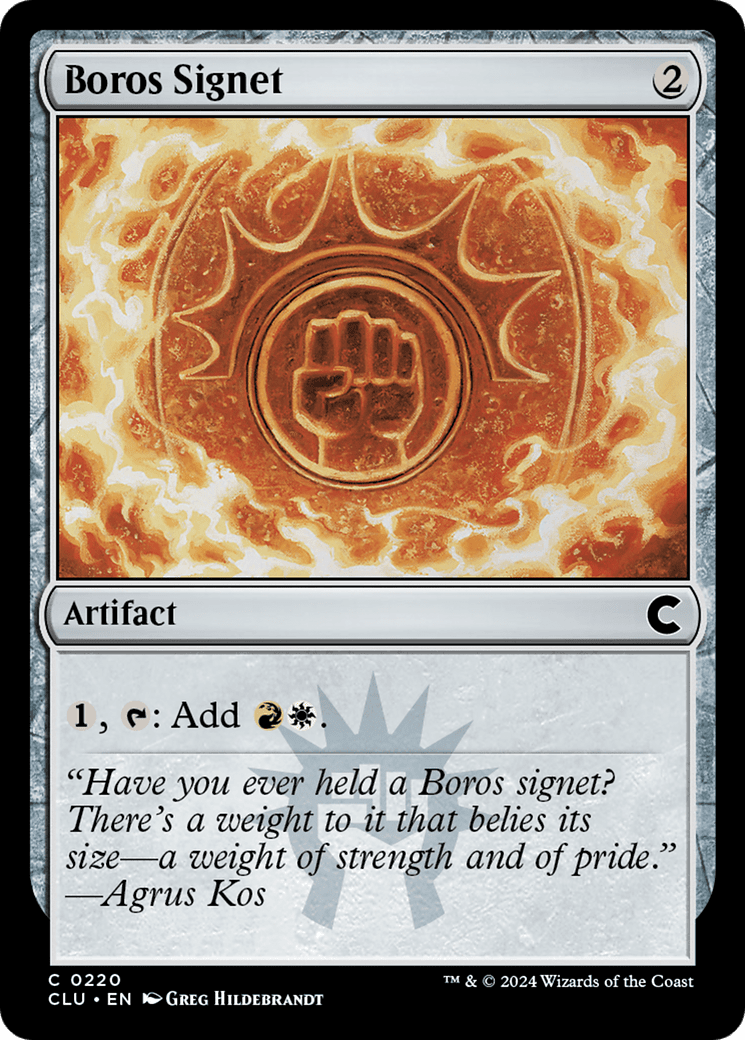 Boros Signet [Ravnica: Clue Edition]