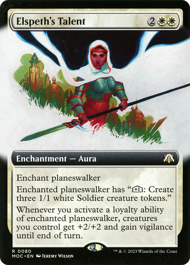 Elspeth's Talent (Extended Art) [March of the Machine Commander] Foil