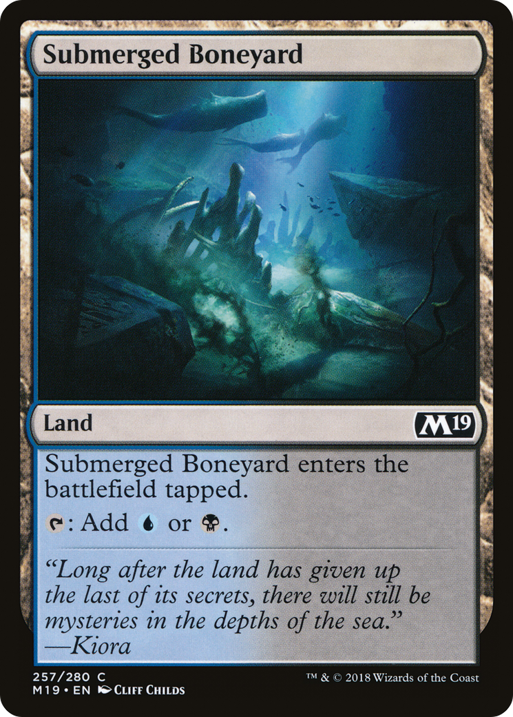 Submerged Boneyard [Core Set 2019] Foil
