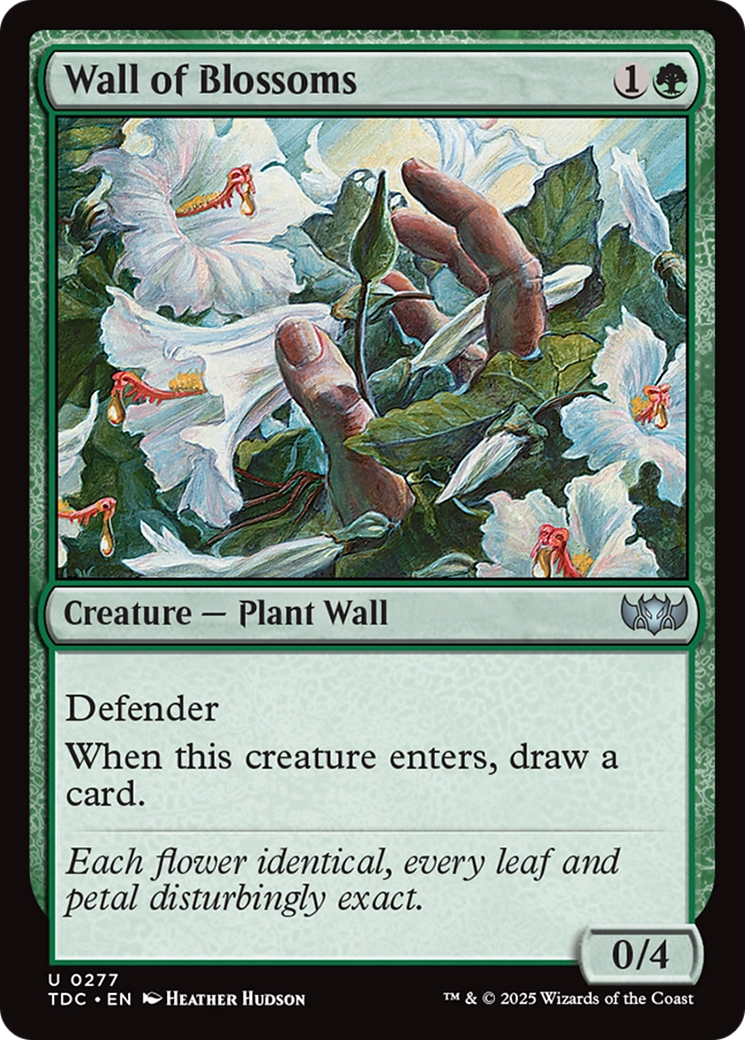 Wall of Blossoms (277) [Commander: Tarkir: Dragonstorm]