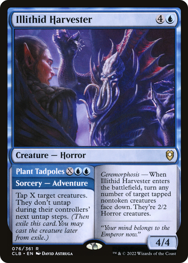 Illithid Harvester // Plant Tadpoles [Commander Legends: Battle for Baldur's Gate] Foil