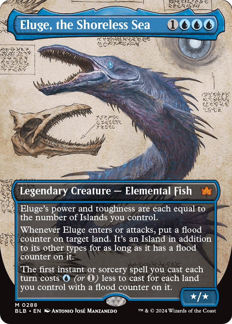 Eluge, the Shoreless Sea (Borderless) [Bloomburrow] Foil