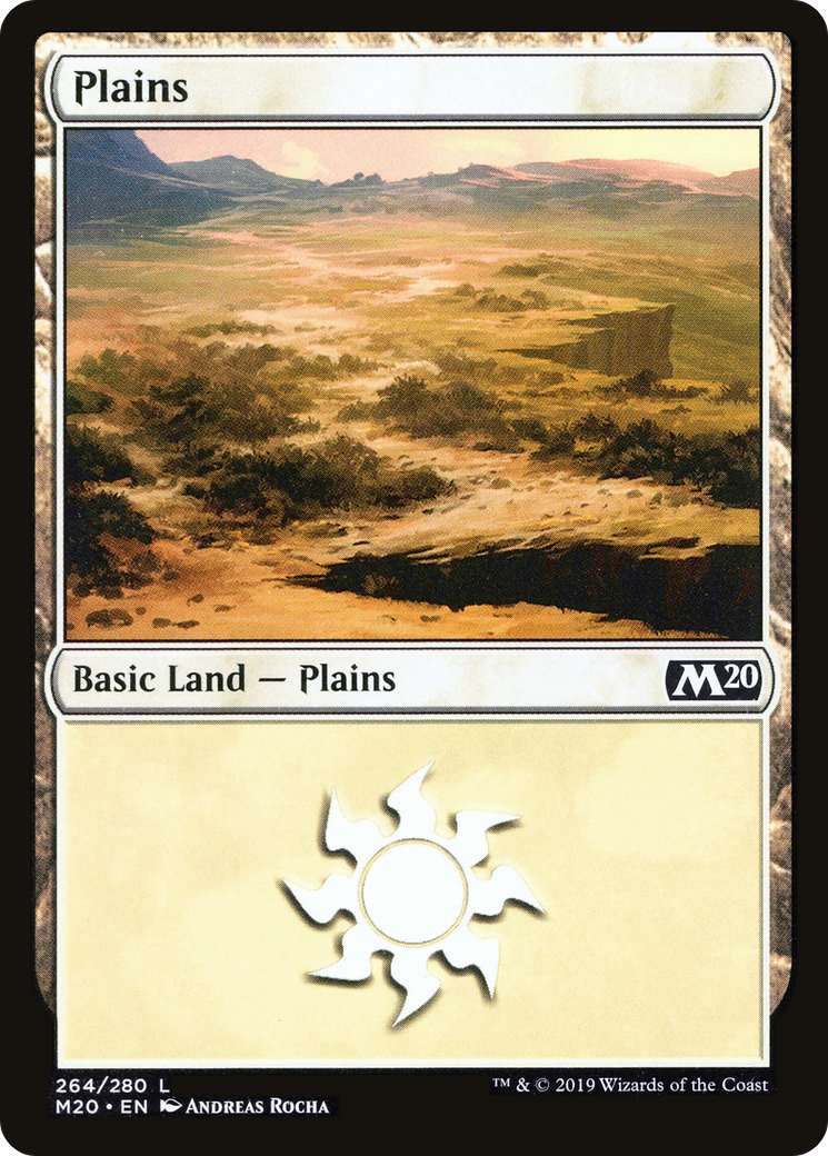 Plains (264) [Core Set 2020] Foil