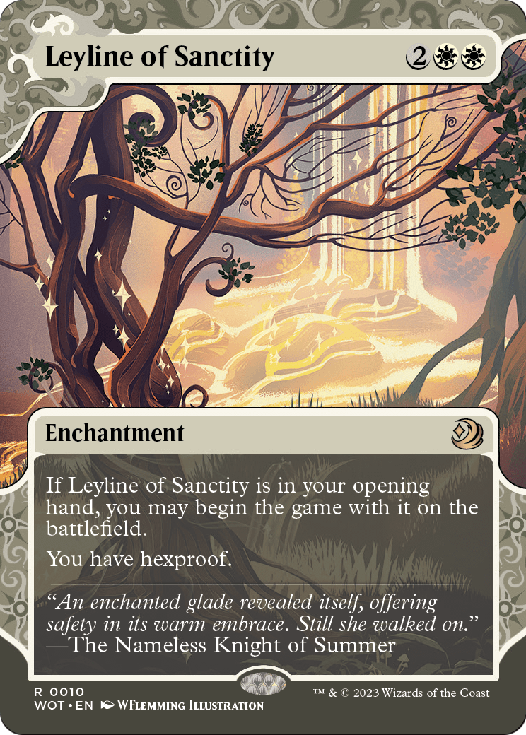 Leyline of Sanctity [Wilds of Eldraine: Enchanting Tales] Foil