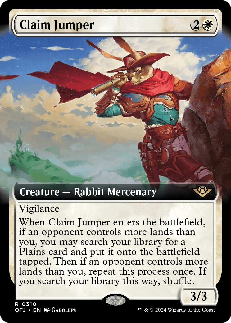 Claim Jumper (Extended Art) [Outlaws of Thunder Junction] Foil
