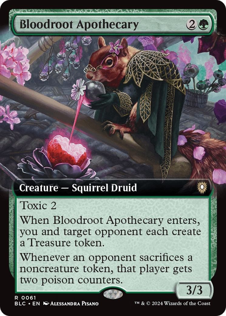 Bloodroot Apothecary (Extended Art) [Bloomburrow Commander] Foil