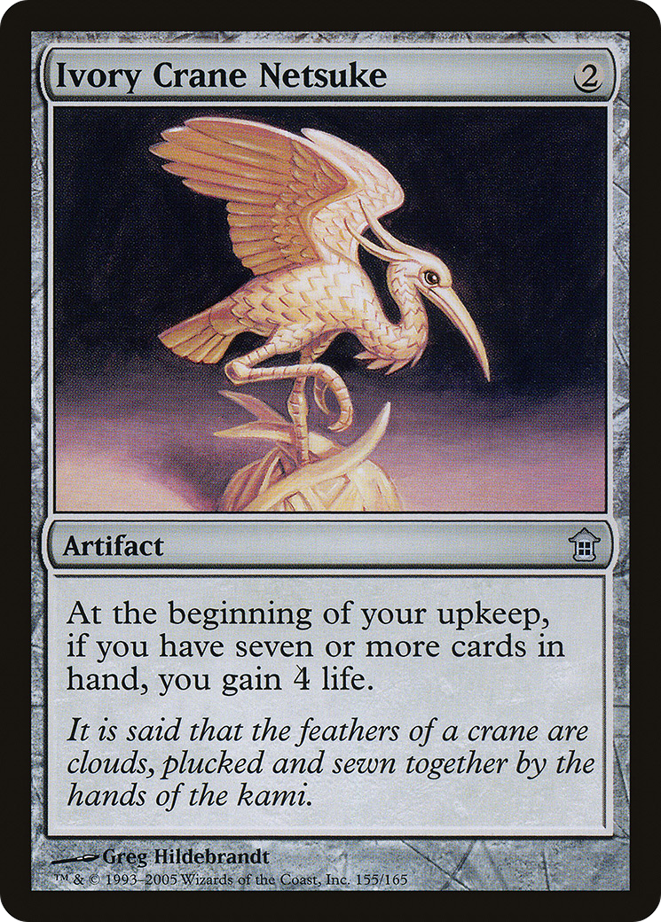 Ivory Crane Netsuke [Saviors of Kamigawa] Foil