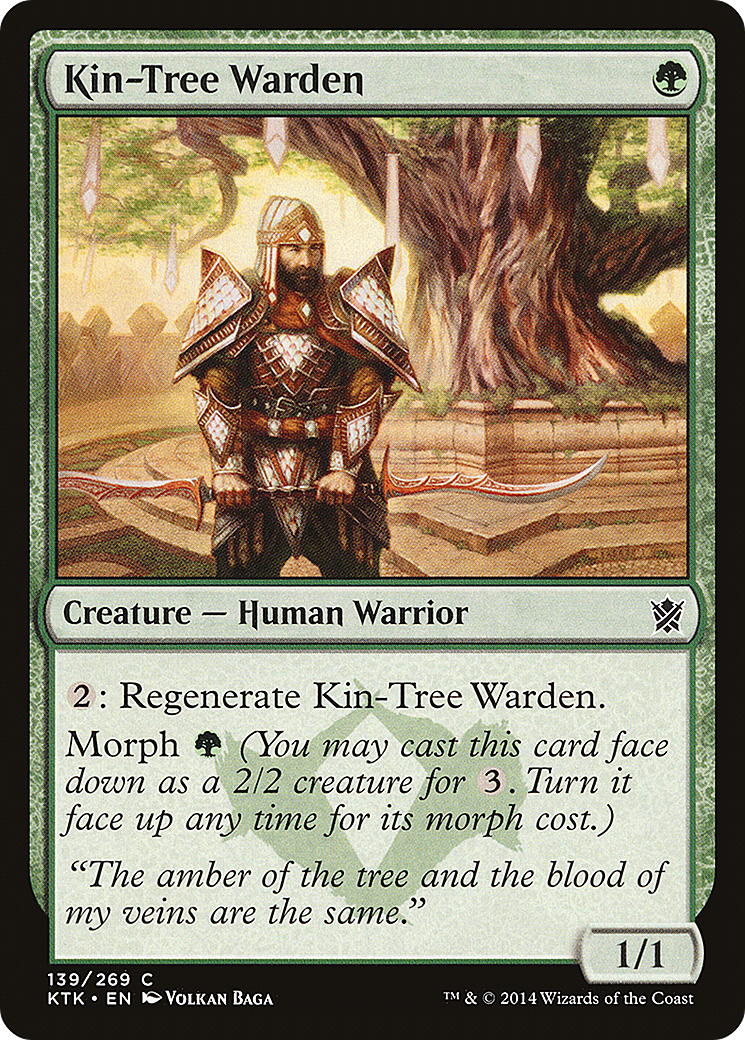 Kin-Tree Warden [Khans of Tarkir] Foil