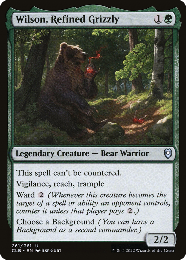 Wilson, Refined Grizzly [Commander Legends: Battle for Baldur's Gate] Foil
