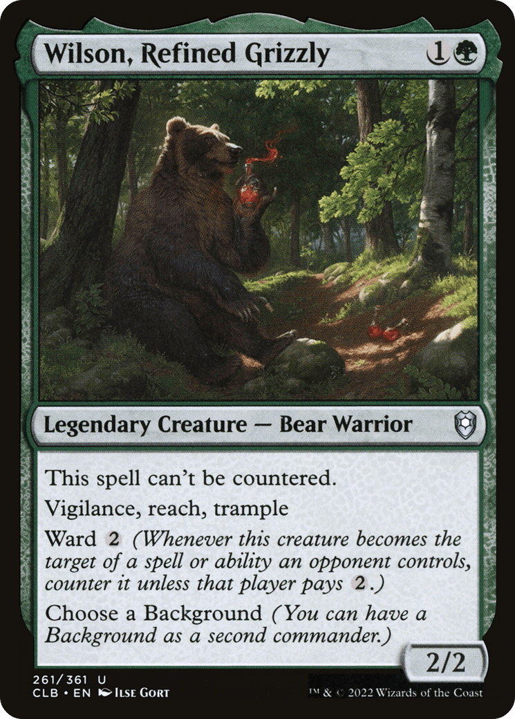 Wilson, Refined Grizzly [Commander Legends: Battle for Baldur's Gate] Foil