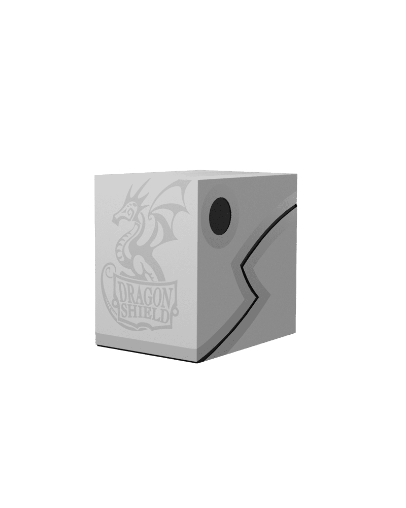 Dragon Shield | Double Shell Deck Box | White/Black