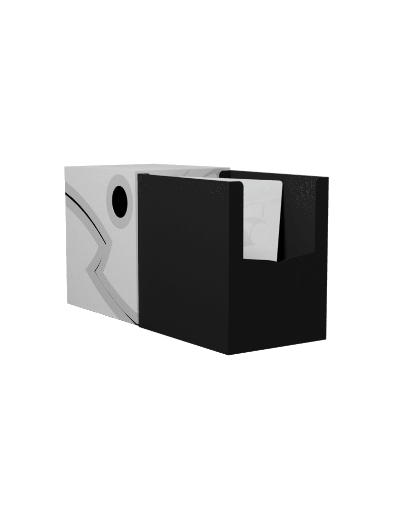 Dragon Shield | Double Shell Deck Box | White/Black