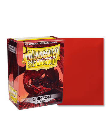 Dragon Shield Classic Sleeves | Standard Size | 100ct Crimson