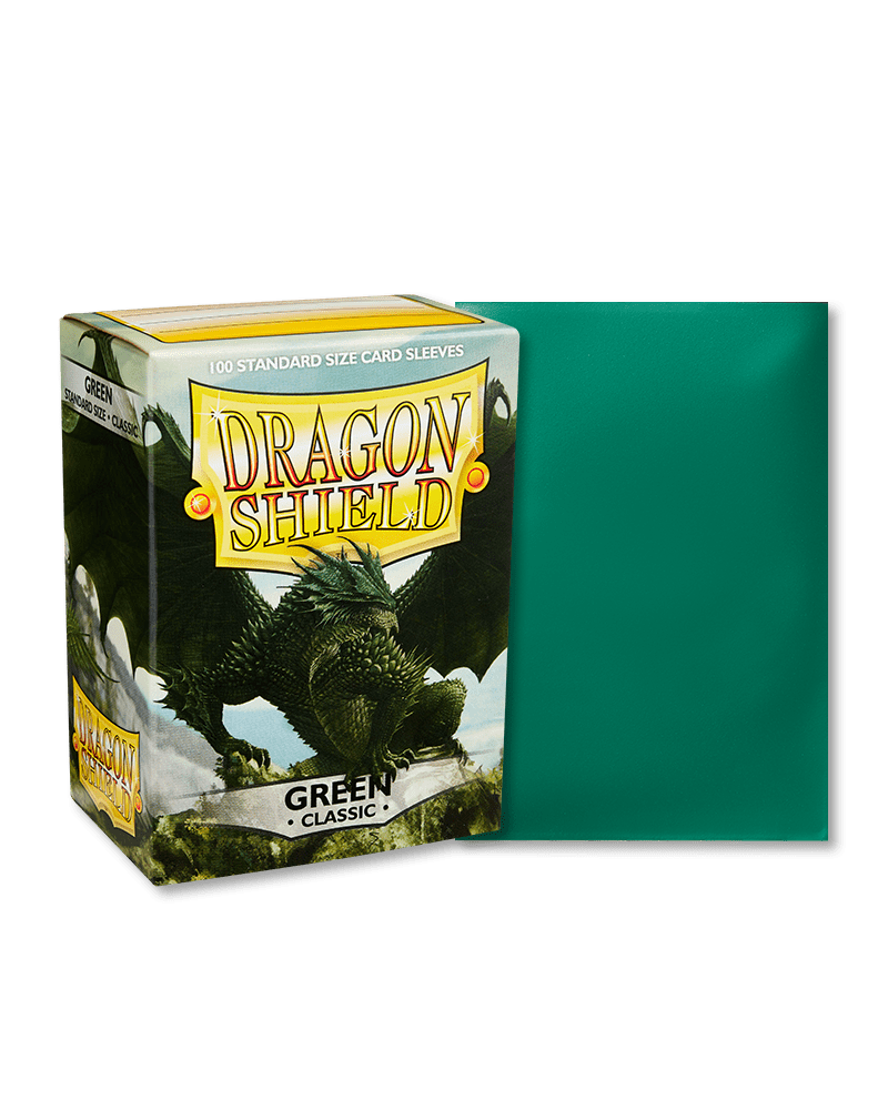 Dragon Shield | Standard Size Sleeves | 100ct | Green (Classic)