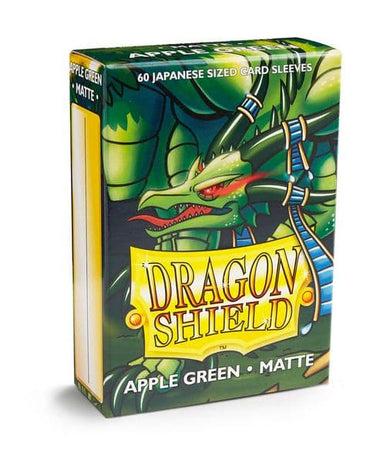 Dragon Shield Matte Sleeves | Japanese Size | 60ct Apple Green