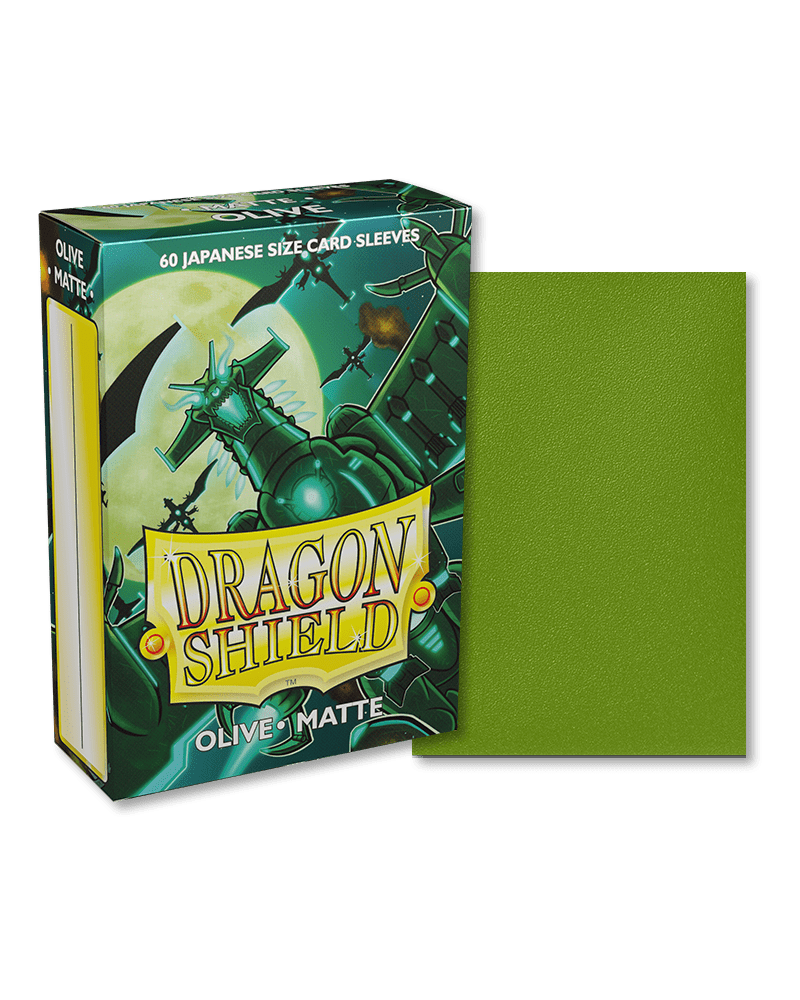 Dragon Shield | Japanese Size Sleeves | 60ct | Olive (Matte)
