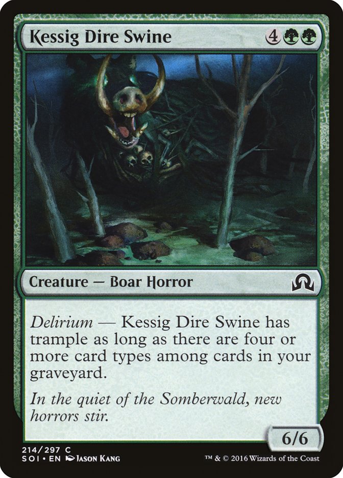 Kessig Dire Swine 214/297 (Shadows over Innistrad) 