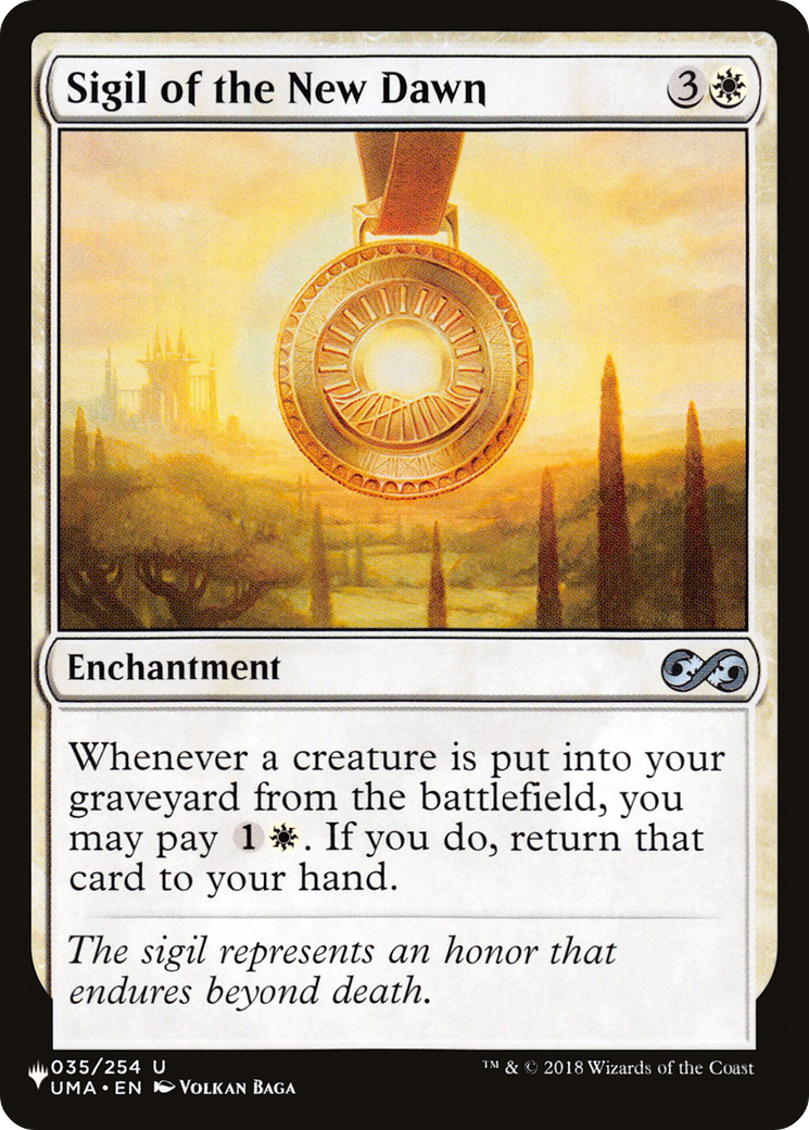 Sigil of the New Dawn |  (UMA-35) [The List]