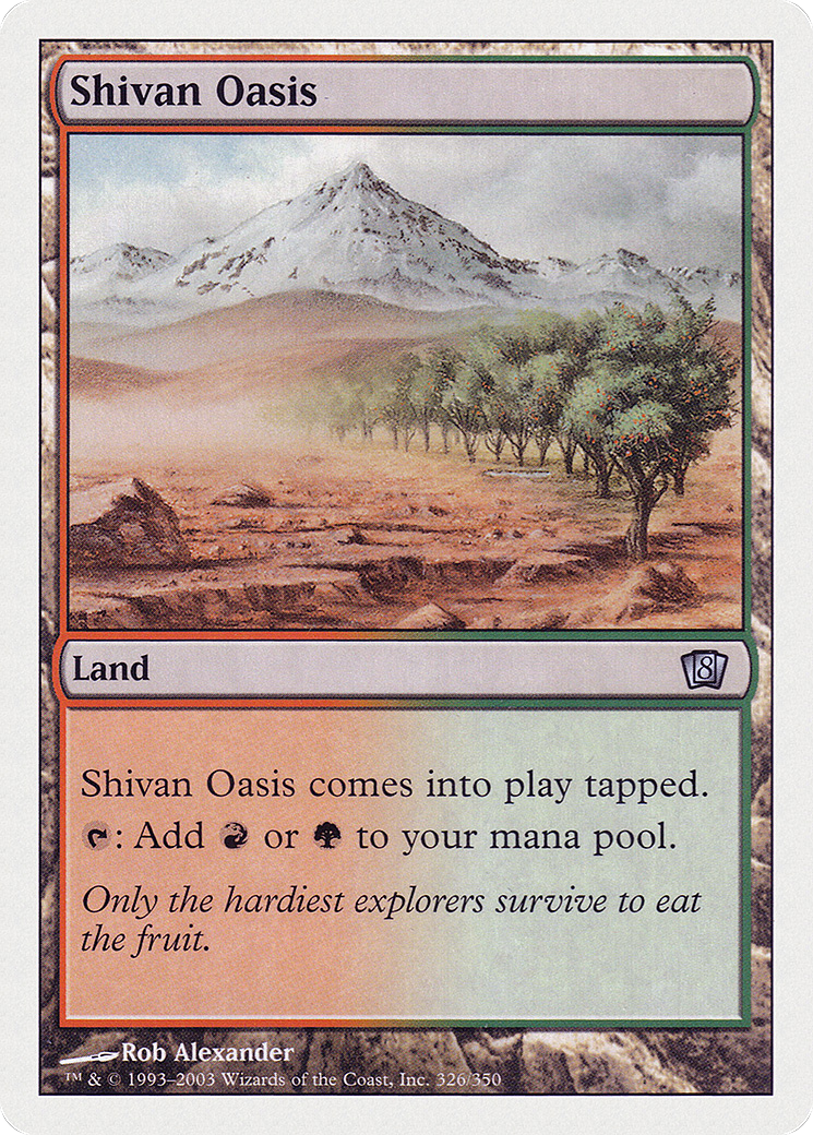 Shivan Oasis [Eighth Edition] Foil