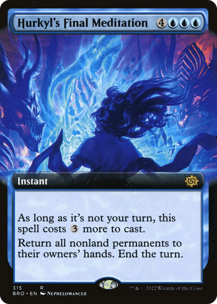 Hurkyl's Final Meditation (Extended Art) [The Brothers' War] Foil