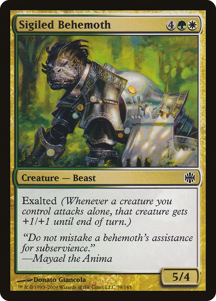 Sigiled Behemoth [Alara Reborn] Foil