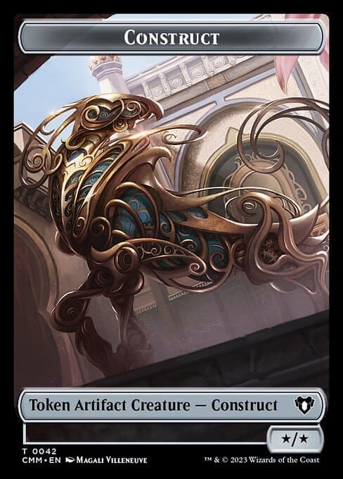 Elemental (0026) // Construct (0042) Double-Sided Token [Commander Masters Tokens] Foil
