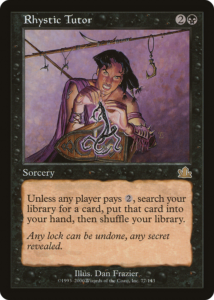 Rhystic Tutor [Prophecy] Foil