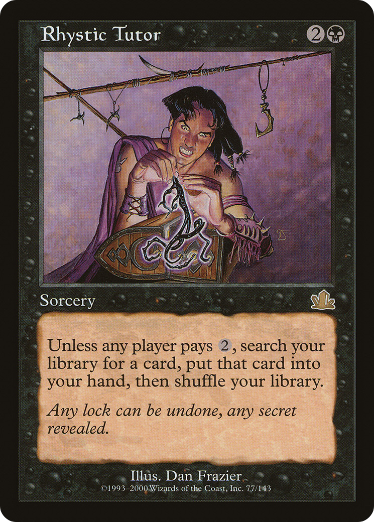 Rhystic Tutor [Prophecy] Foil