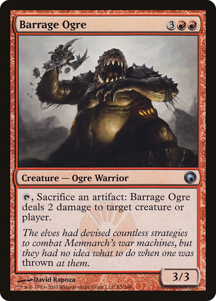 Barrage Ogre [Scars of Mirrodin] Foil