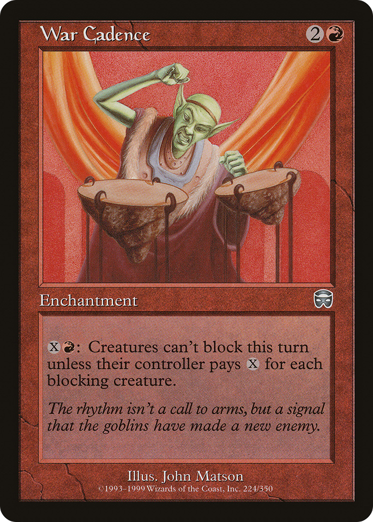 War Cadence [Mercadian Masques] Foil